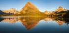 USA-Montana-Glacier National Park Sunrise panoramic of lake and mountain Art Print